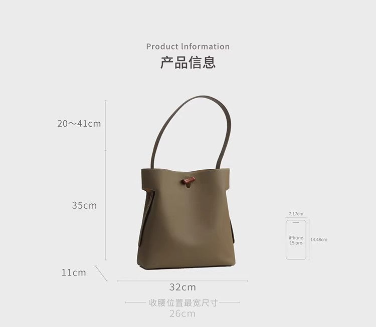 "Qingjin" Series Large Shoulder Bag