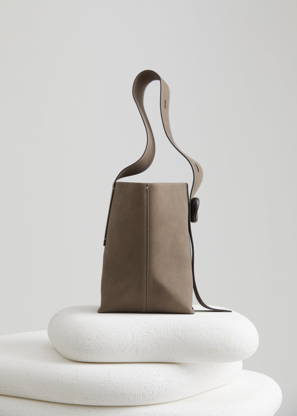Stone Flow Collection Small Bucket Bag