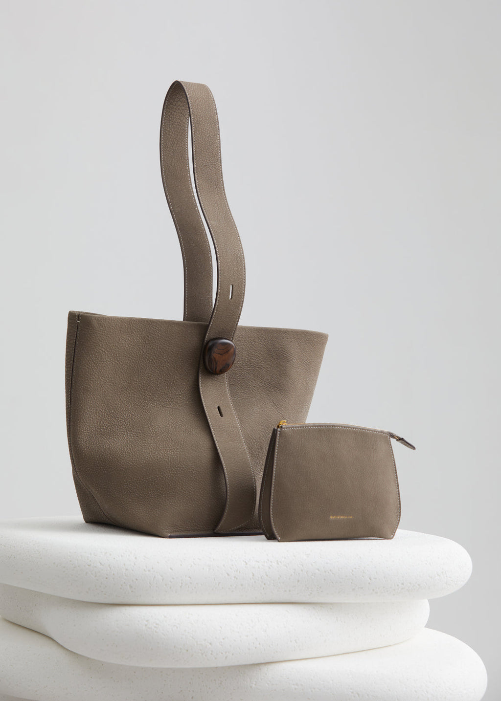 Stone Flow Collection Large Bucket Bag