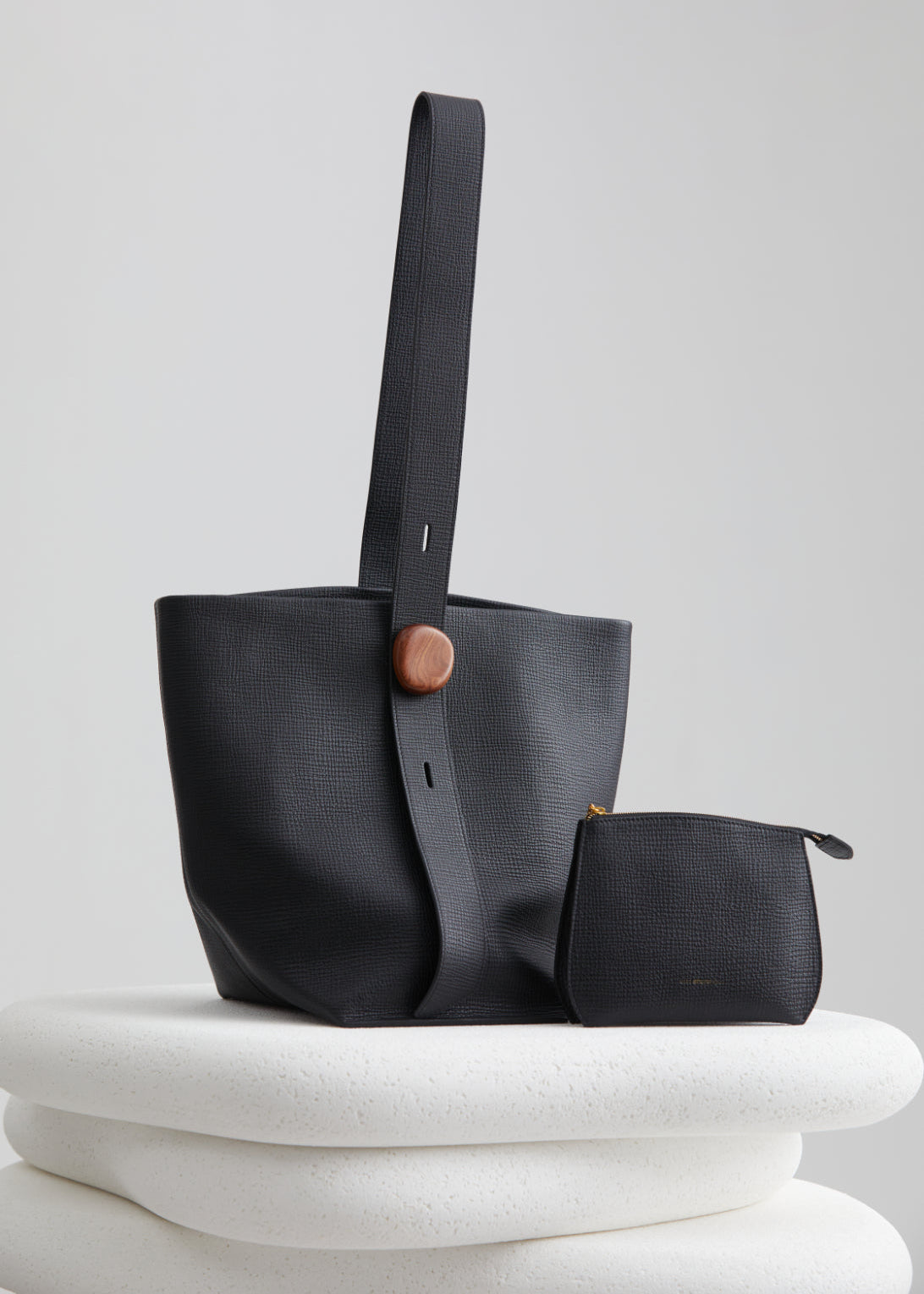 Stone Flow Collection Large Bucket Bag