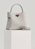 "Qingyi" Series Pearl Gray Tote Bag