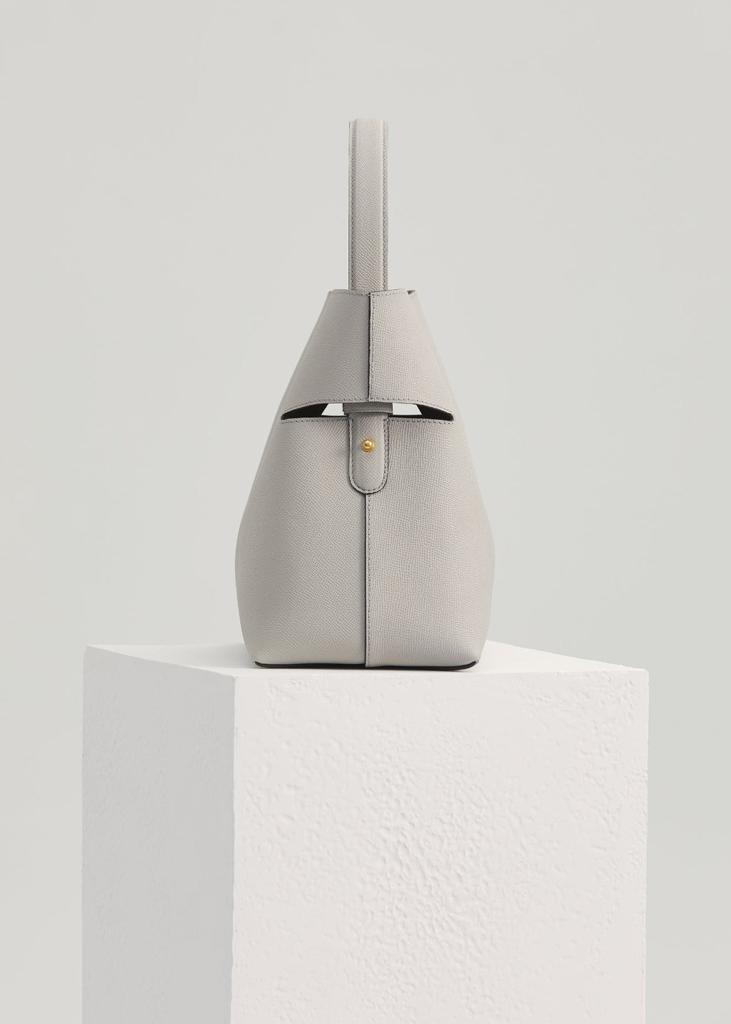 "Qingyi" Series Pearl Gray Tote Bag