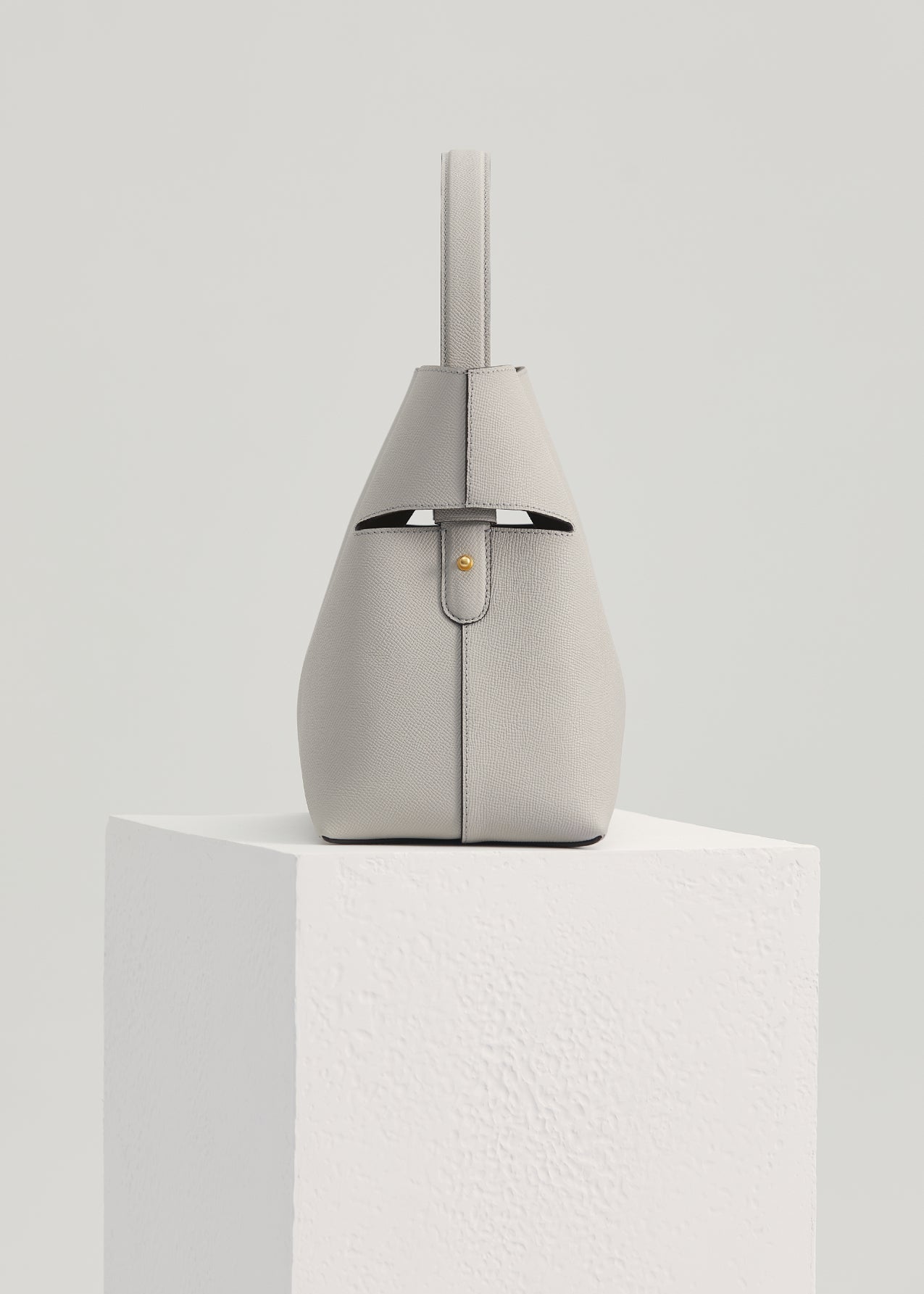 "Qingyi" Series Pearl Gray Tote Bag