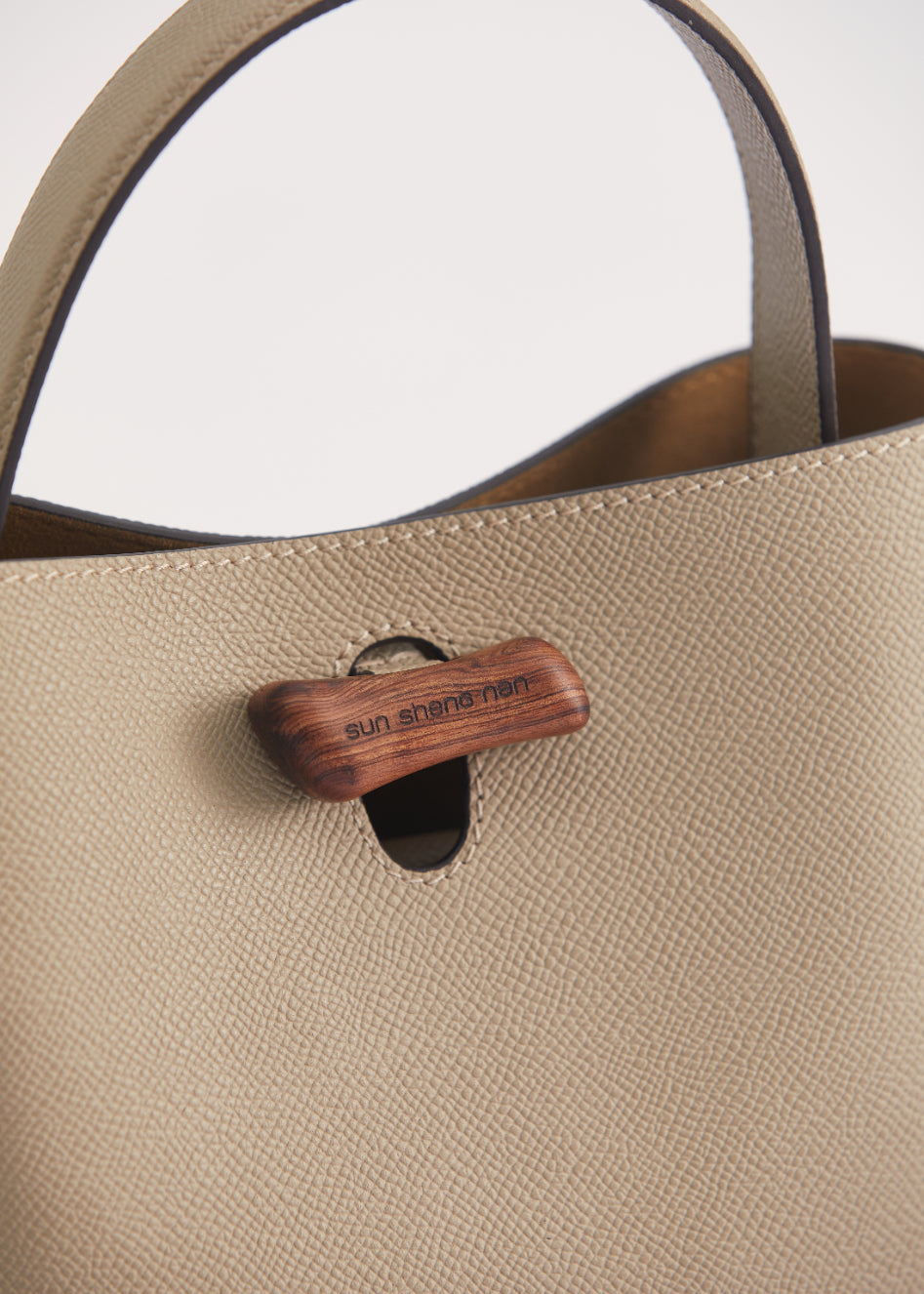"Qingyi" Series Khaki Tote Bag
