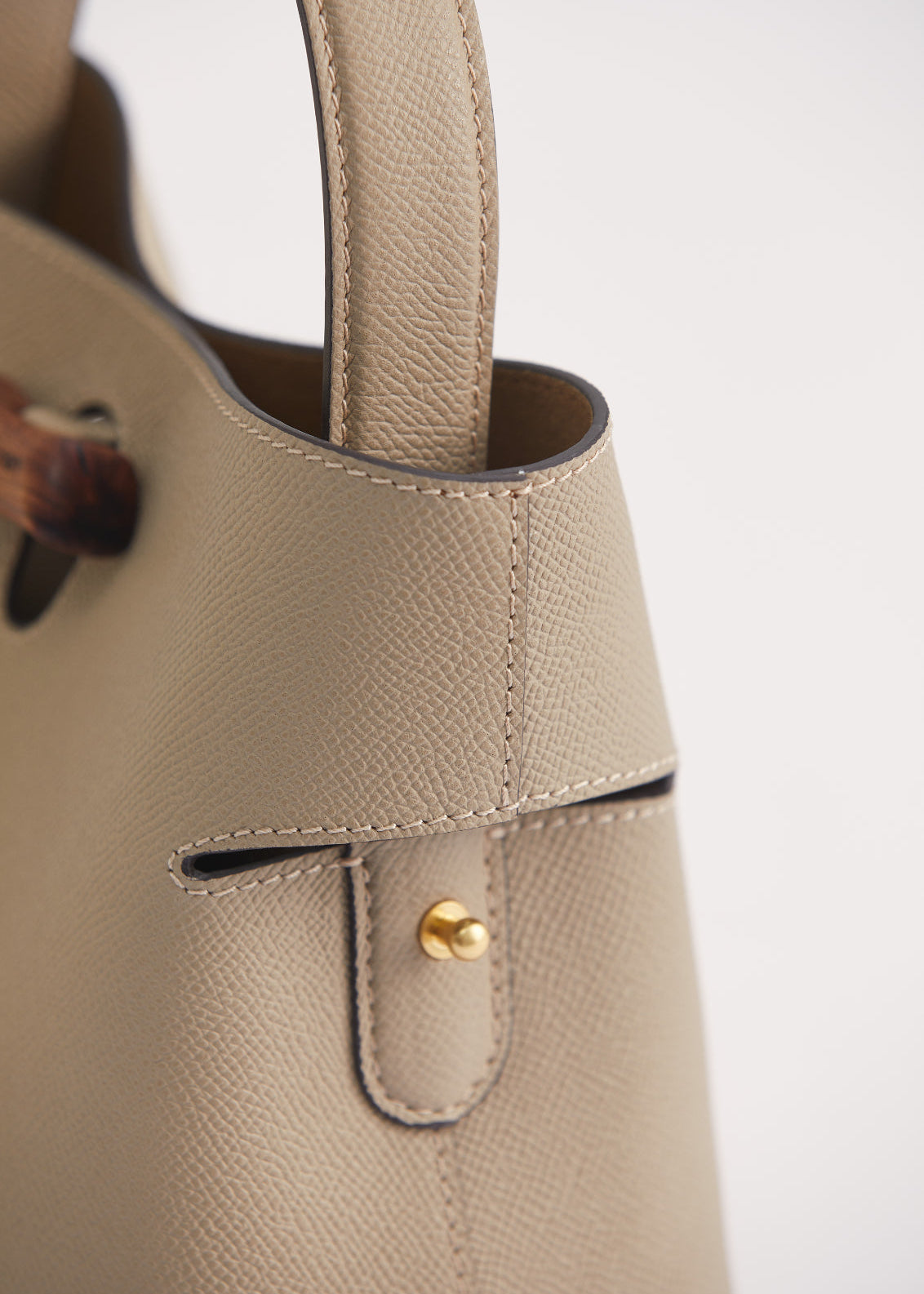 "Qingyi" Series Khaki Tote Bag