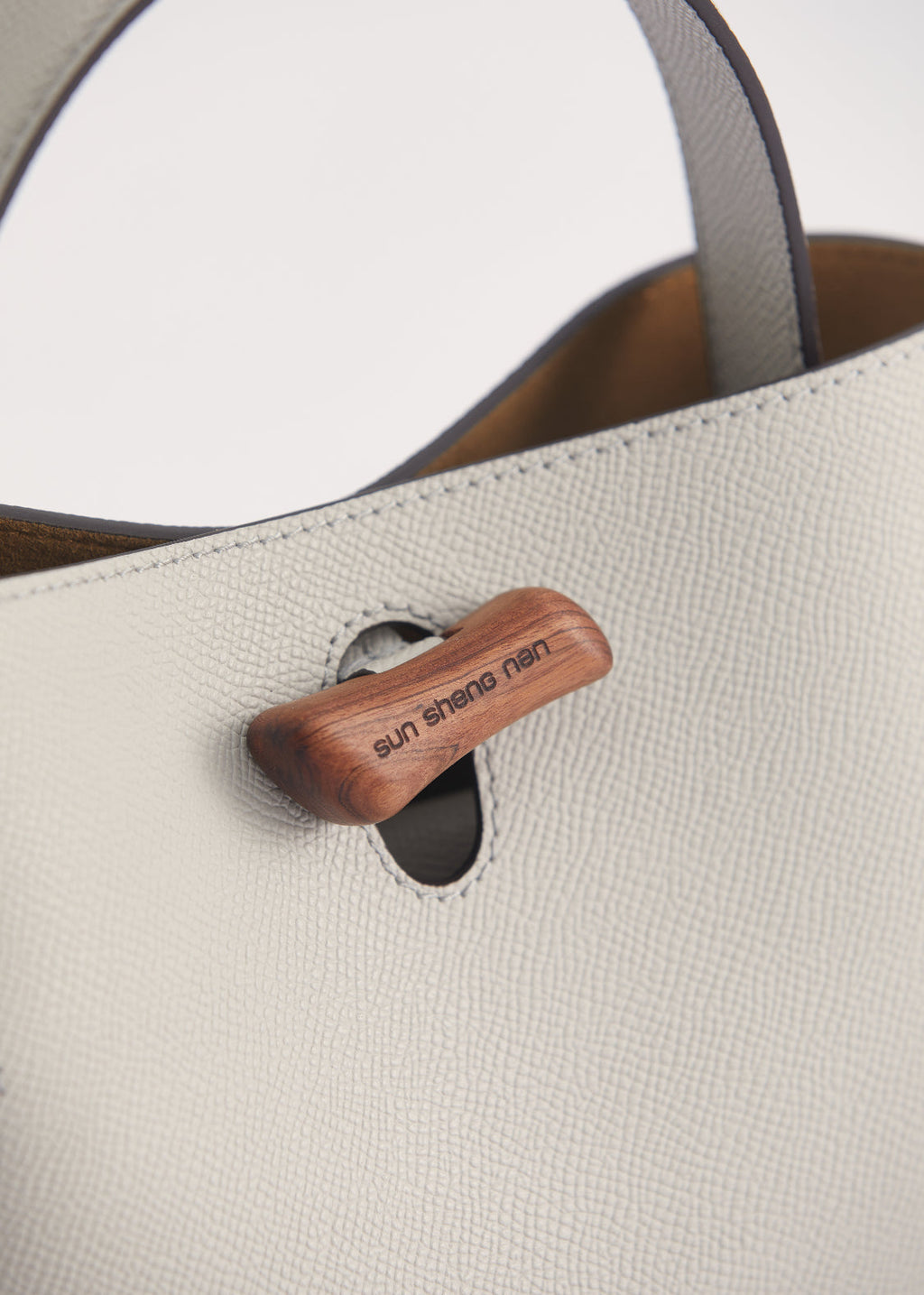 "Qingyi" Series Pearl Gray Tote Bag