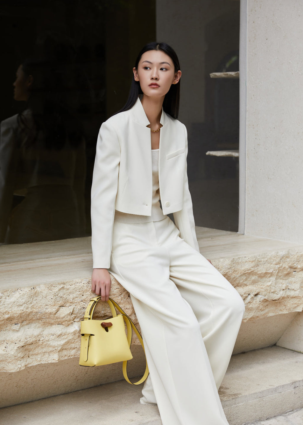 "Qingyi" Series Tote Bag Yellow