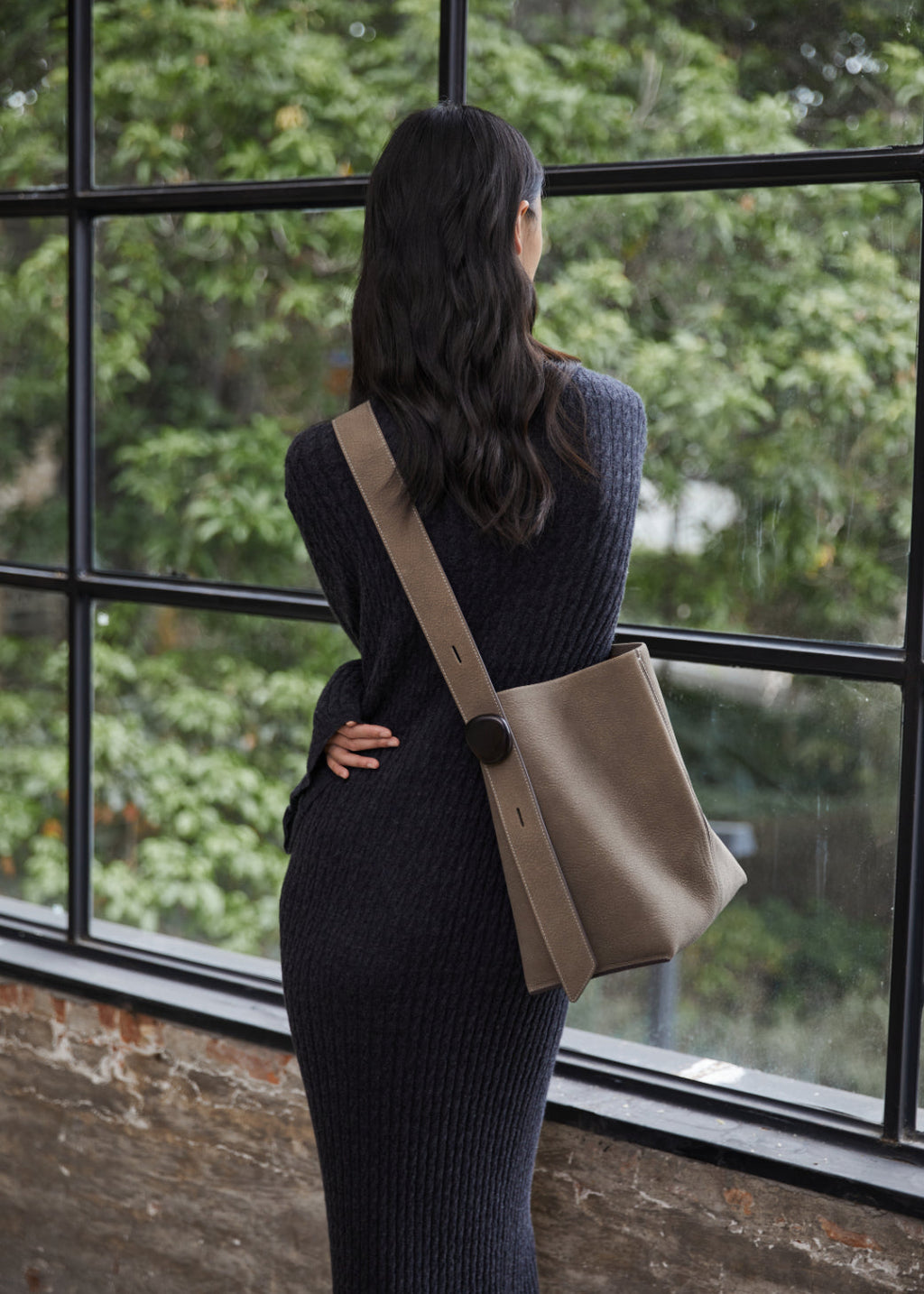 Stone Flow Collection Large Bucket Bag