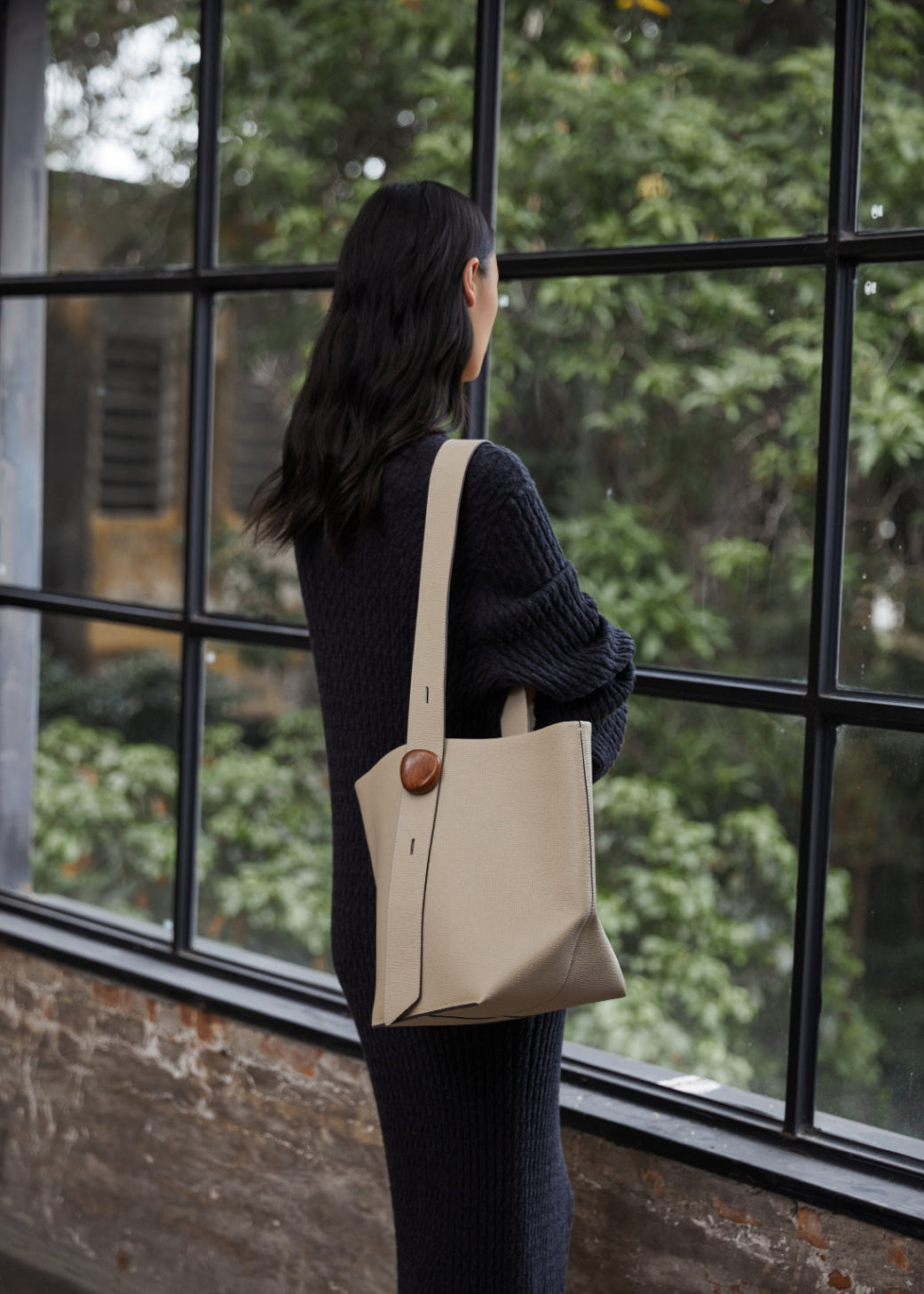 Stone Flow Collection Large Bucket Bag