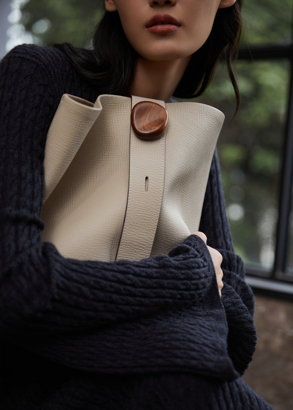 Stone Flow Collection Large Bucket Bag