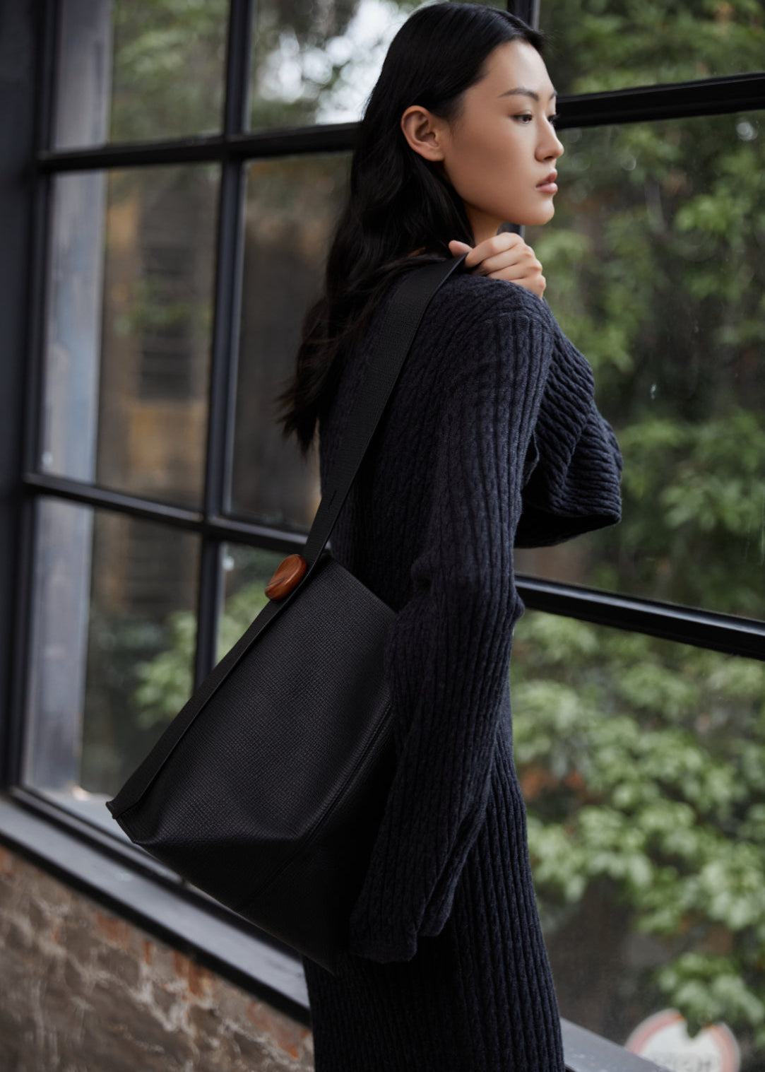 Stone Flow Collection Large Bucket Bag