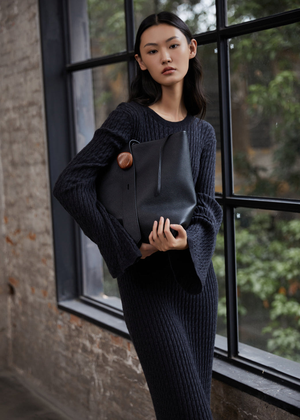 Stone Flow Collection Large Bucket Bag
