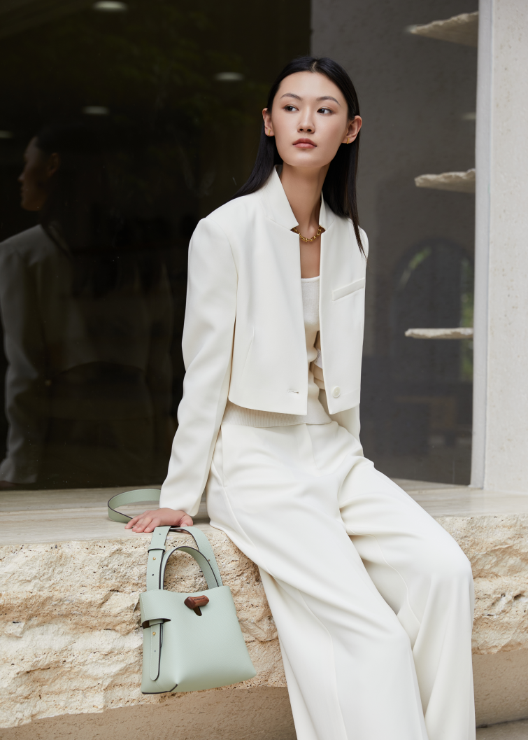 "Qingyi" Series Ru Kiln Green Tote Bag